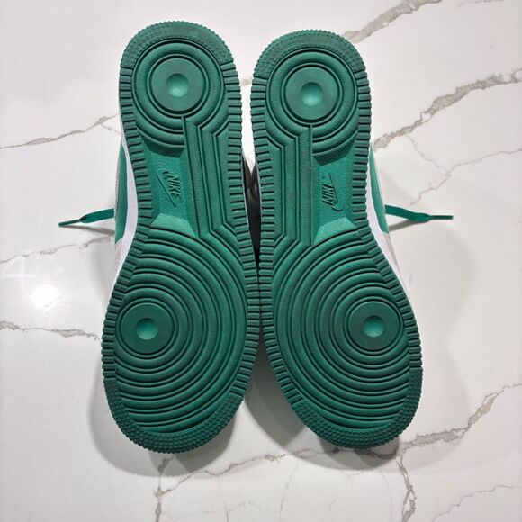 Nike Air Force 1 Mid By You Green Leather Canvas Sneakers 9 Athletic DV3903 900 - Picture 11 of 13